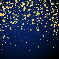 Magic stars vector overlay.  Gold stars scattered