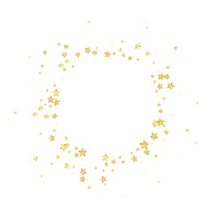 Magic stars vector overlay.  Gold stars scattered