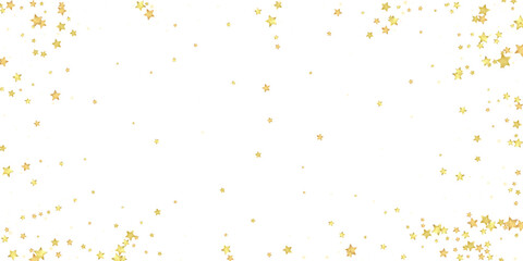 Magic stars vector overlay.  Gold stars scattered