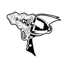Obraz premium retro sci-fi ray gun