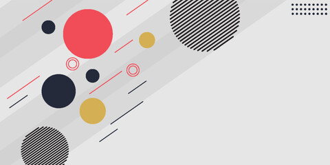 Obraz premium Abstract background with geometric shapes, vector illustration