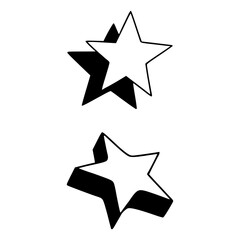 stylized star rating elements