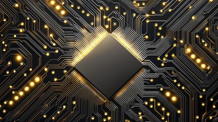 Close-up view of a complex circuit board.