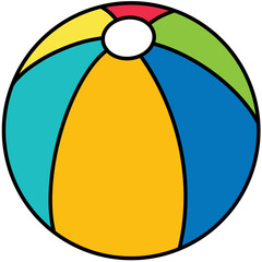 colorful beach ball