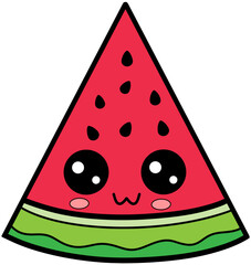 watermelon vector illustration