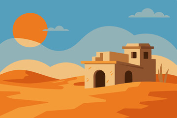 Ancient stone castles, whether desert forts or European hill strongholds, stand as timeless monuments of history and architecture under vast skies, inviting travel and tourism to their old towers, wal