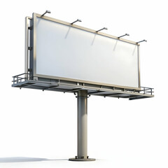 Obraz premium Blank billboard mockup outdoor advertising sign