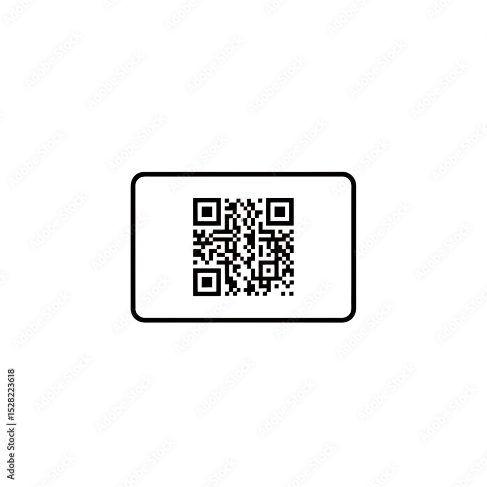 Poster qr code isolated on white background: modern scanning technology for seamless data access and digita