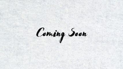 Minimalistic promotion coming soon 