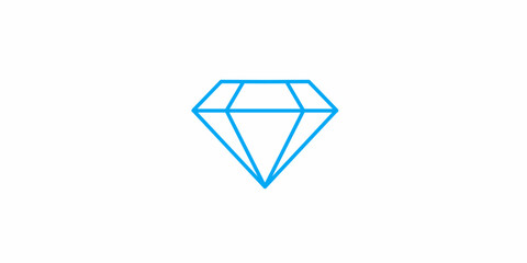 Diamond outline illustration
