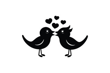 silhouettes-cute-birds-sing-in-love--stylish-card-.eps