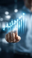 Professional businessman in light blue dress shirt