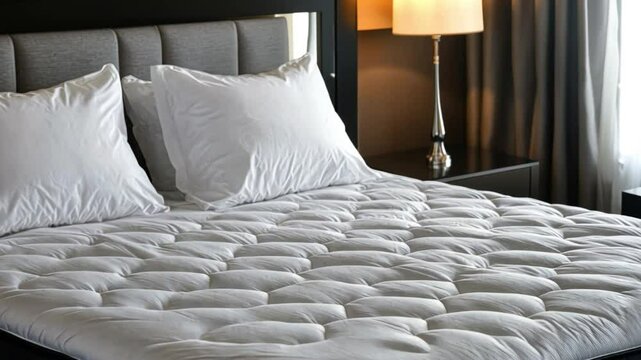 Luxury Mattress Topper, White Bedding, Bedroom Comfort