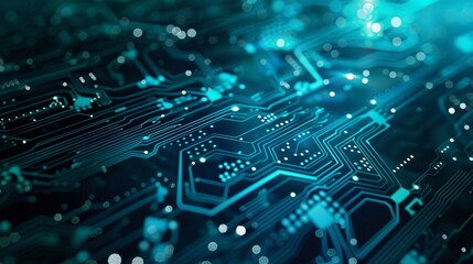 Abstract technology aqua background