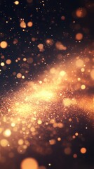 Fototapeta premium Golden bokeh lights abstract background