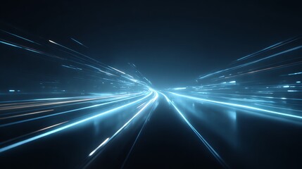 Looping neon trails background.