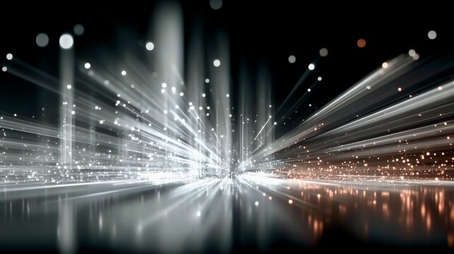 Blasting through the stars on a cosmic adventure.