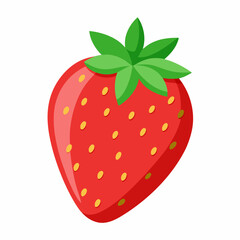 Obraz premium strawberry isolated on white background