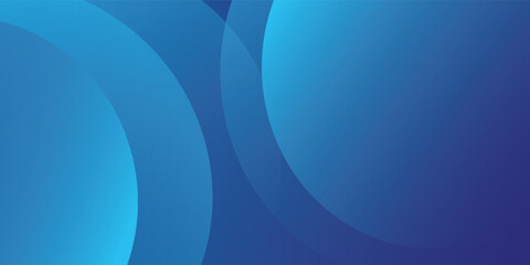Abstract blue background with circles. Vector illustration
