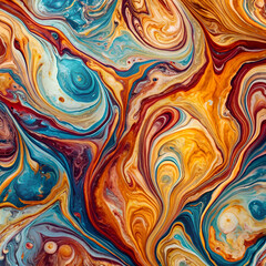 Vibrant abstract swirl design.