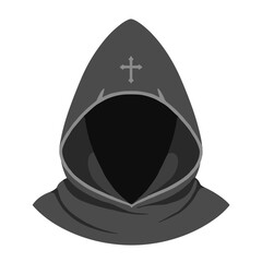 Naklejka premium Monk's hood on transparent background concept of isolated vector object 
