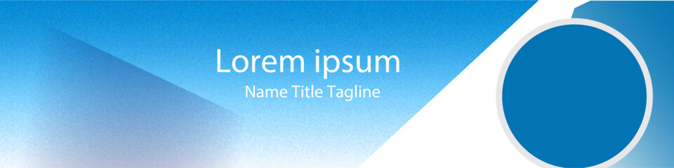 Professional Banner Template with Modern Blue Gradient- Digital banner -Corporate Cover Design with Geometric Patterns