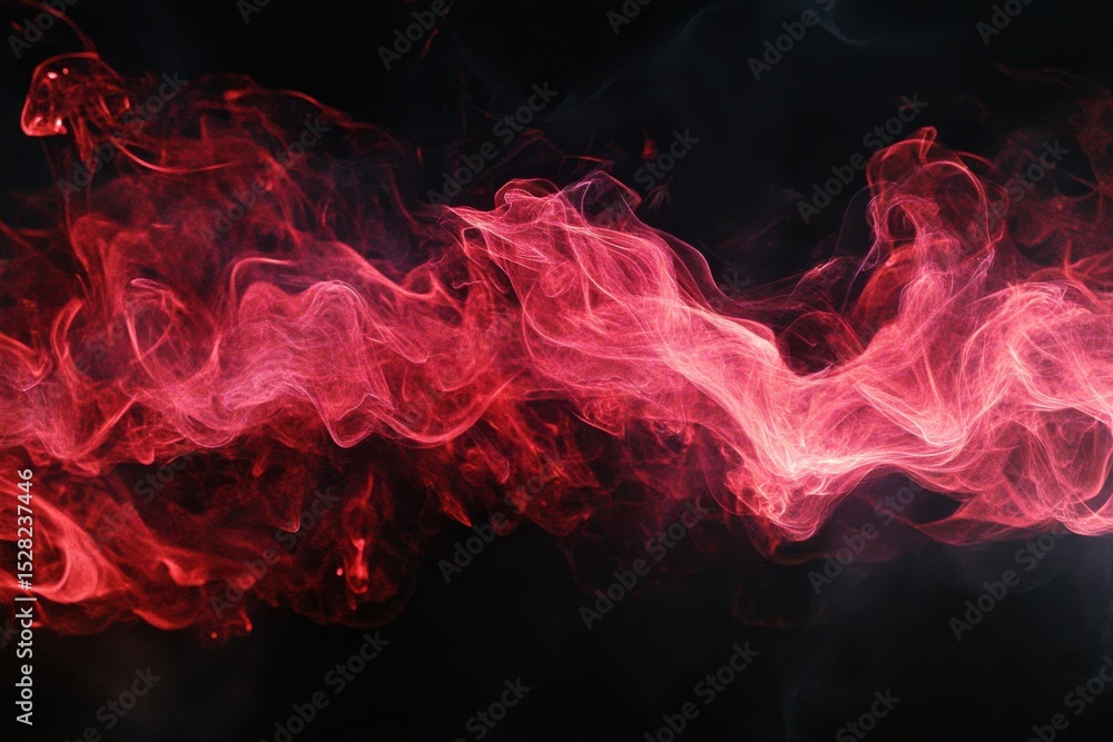 Poster flames dance in slow motion against a black background creating a mesmerizing display of light and c