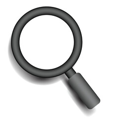 Magnifying glass icon, search icon Vector Illustration, Magnifying glass set, Zoom symbol, zoom lens sign, scan search symbol isolated, search symbol for web icons flat vector