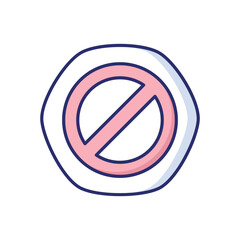 Blocked Vector icon