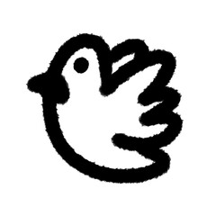 freedom bird png cartoon handwrite design cute decoration handwrite art and clipart outline element