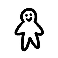 smile human png cartoon handwrite design cute decoration handwrite art and clipart outline element