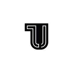 Initial Letter UZ Logo Template design. Linked letter UZ logo design.