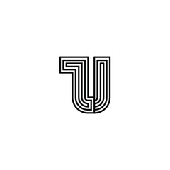 Minimalist ZU ZU Monogram Icon Logo for Timeless Branding
