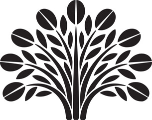 Ornate Black and White Floral Design