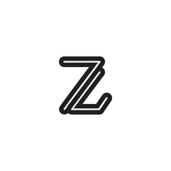 Creative Monogram Logo of ZU and ZU for Versatile Branding