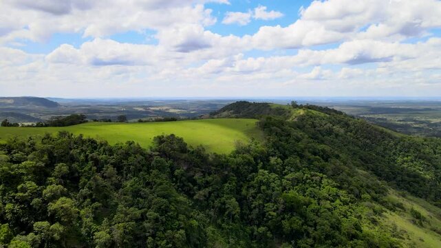 Aerial video of the nature of Brazil