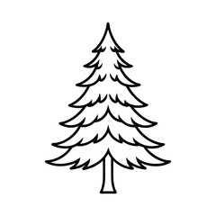 Pain tree on white background vector illustration