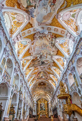 Dom zu Freising St. Maria und St. Korbinian, Innenansicht, Freising, Bayern, Deutschland, Europa