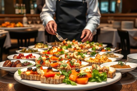 Elegant Buffet Catering Presentation - Powered by Adobe