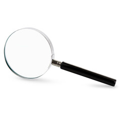 Magnifying Glass with Black Handle on transparent background png