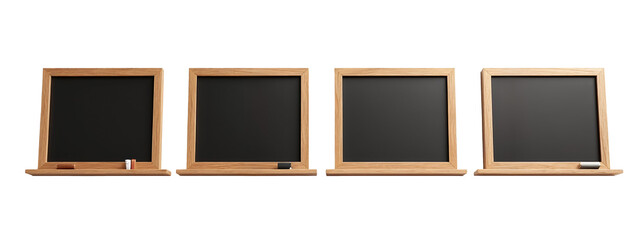 A set of three blackboards