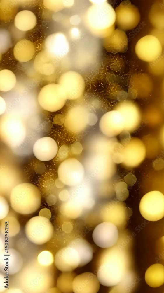 Poster sparkling lights and shimmering particles fill the space, creating a warm and enchanting ambiance pe
