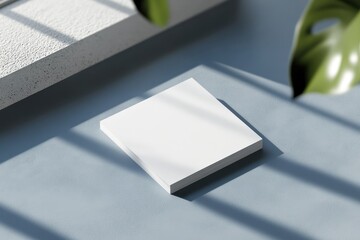 Classic Business Card Layout. Blue Branding with Address Section on the Back Side