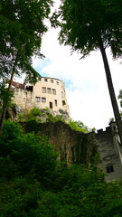 Blick auf die Burg Grimmenstein, Niederösterreich