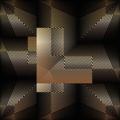 Основные RGB golden black abstract background, creative gold black pattern, modern vector texture