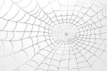 Obraz premium Intricate spiderweb design on a light background.