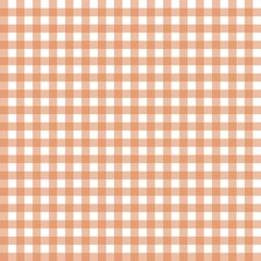 Orange gingham checkered pattern with a warm and cheerful vibe. Perfect for fabric, picnic themes, backgrounds, crafts, kitchen decor, and retro designs.
