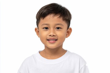 Joyful Indonesian Boy Portrait A Cheerful Child's Smile