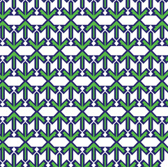 seamless geometric pattern, interconnected shapes, interlocking arrow-like or stylized floral motifs, arranged in horizontal rows and creating a dense, tessellated design.