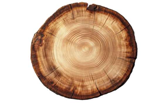 Large piece of wood with a circular shape